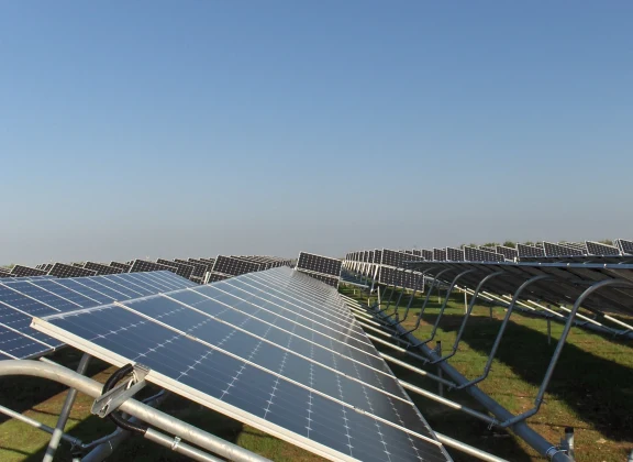 Ground-mounted photovoltaic system built by Espe