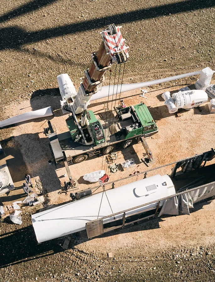 Wind turbine installation site